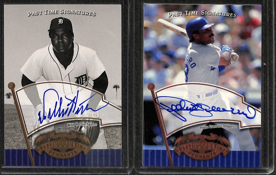 Lot Of 14 HOF & Stars Autograph Cards w. David Ortiz