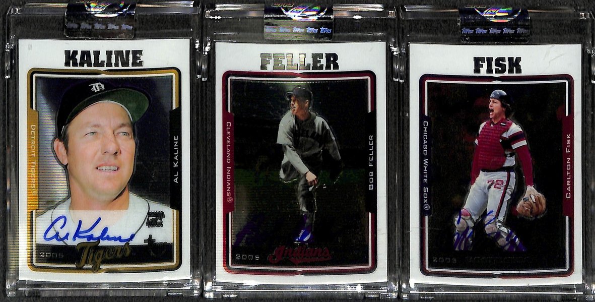 Lot Of 7 2005 Topps Chrome Retired Autograph Cards w. Snider & Jackson