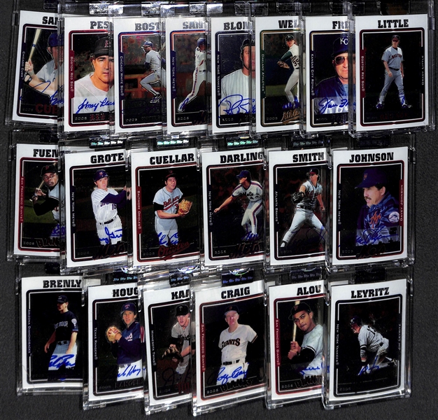 Lot Of 20 2005 Topps Chrome Retired Autograph Cards w. Ron Santo