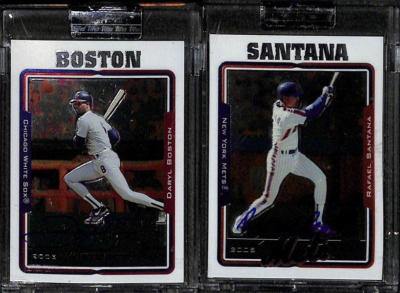Lot Of 20 2005 Topps Chrome Retired Autograph Cards w. Ron Santo