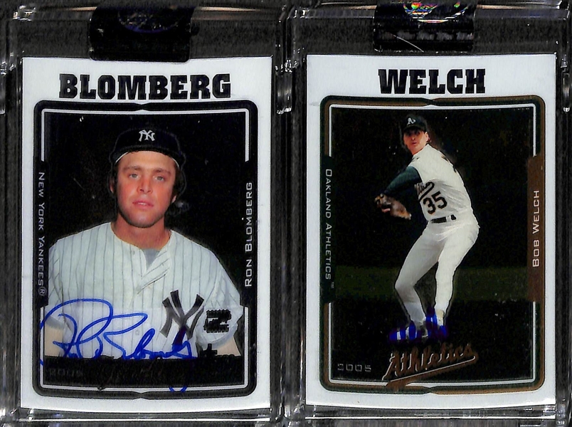 Lot Of 20 2005 Topps Chrome Retired Autograph Cards w. Ron Santo