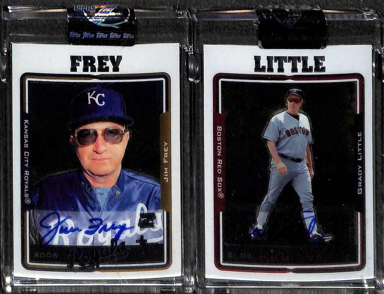 Lot Of 20 2005 Topps Chrome Retired Autograph Cards w. Ron Santo
