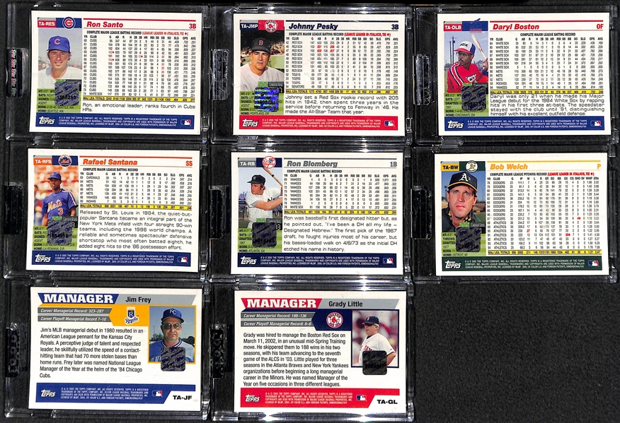 Lot Of 20 2005 Topps Chrome Retired Autograph Cards w. Ron Santo