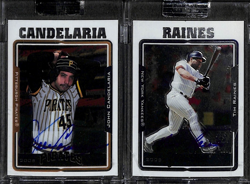 Lot Of 20 2005 Topps Chrome Retired Autograph Cards w. Raines & Garvey