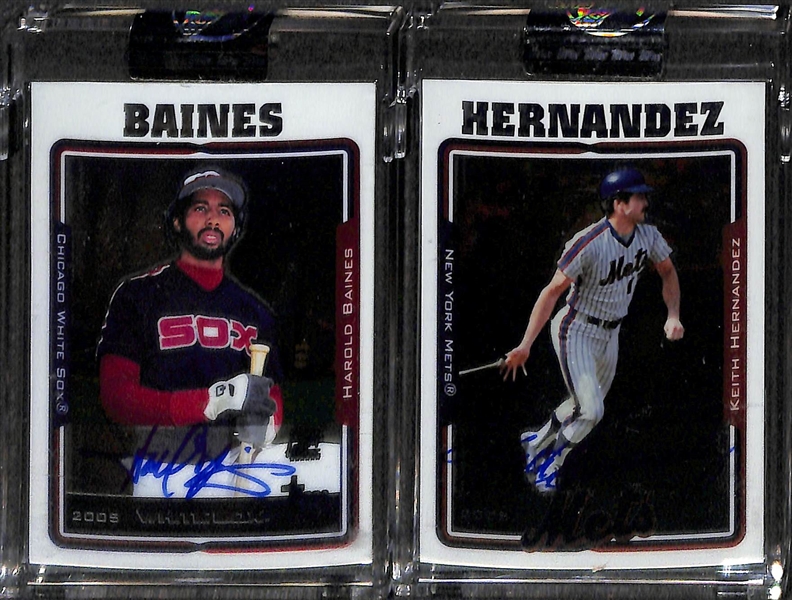 Lot Of 20 2005 Topps Chrome Retired Autograph Cards w. Raines & Garvey