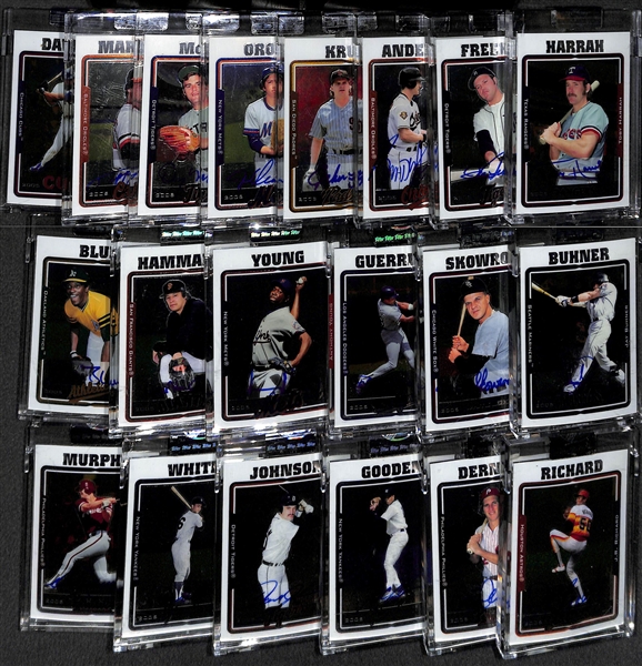 Lot Of 20 2005 Topps Chrome Retired Autograph Cards w. Andre Dawson