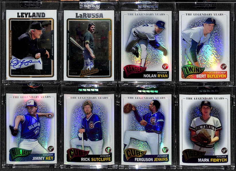 Lot Of 19 2005 Topps Retired & Prestine Autograph & Refractor Cards w. LaRussa