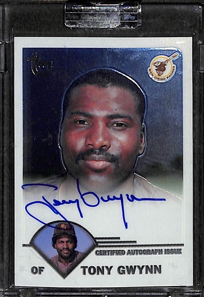 Lot Of 4 2003 Topps Chrome Retired Autograph Card w. Gwynn & Carter