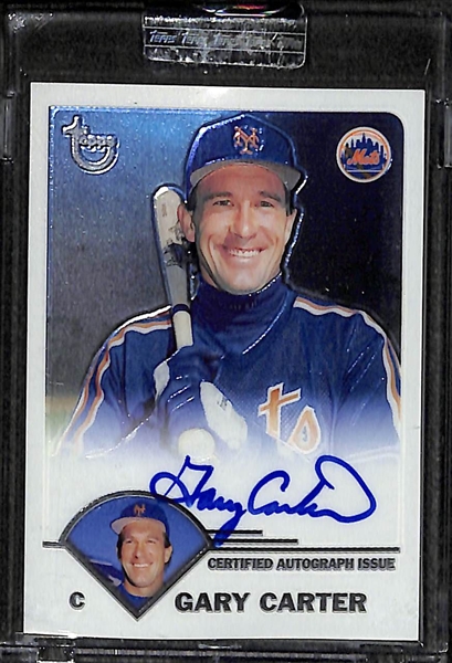 Lot Of 4 2003 Topps Chrome Retired Autograph Card w. Gwynn & Carter