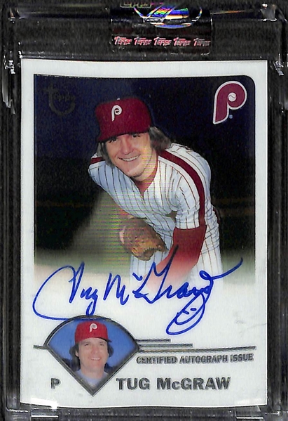 Lot Of 4 2003 Topps Chrome Retired Autograph Card w. Gwynn & Carter