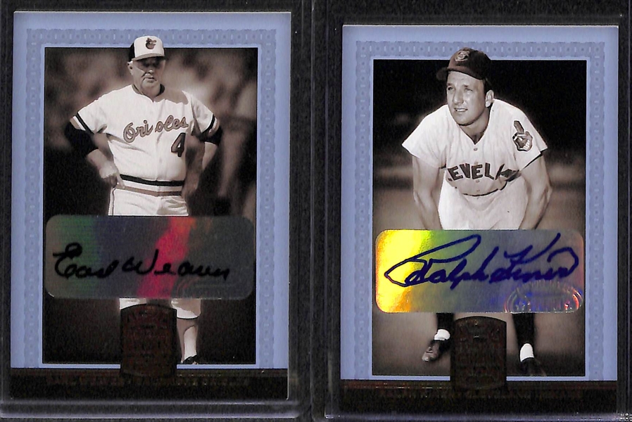 Lot Of 17  2005 Donruss Greats Autograph Cards w. Ripken
