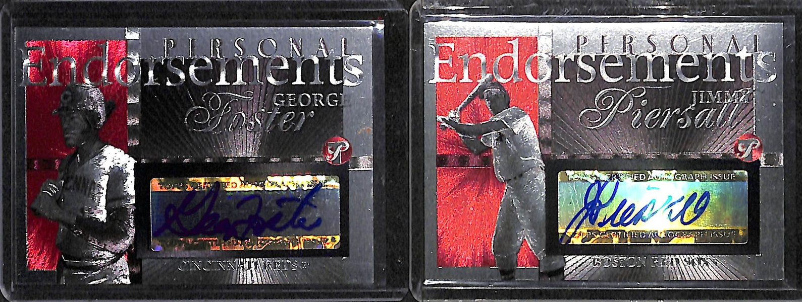 Lot Of 10 2005 Topps Pristine Legends Autograph Card w. Yount & Jackson