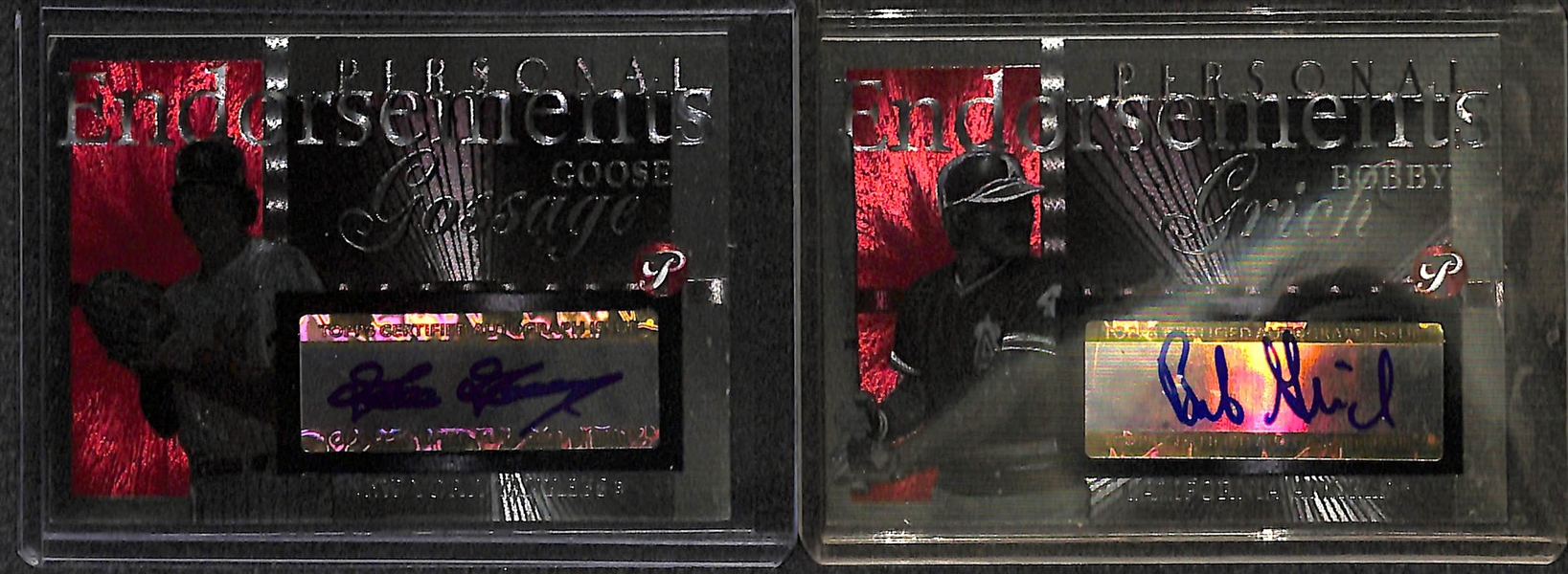 Lot Of 10 2005 Topps Pristine Legends Autograph Card w. Yount & Jackson