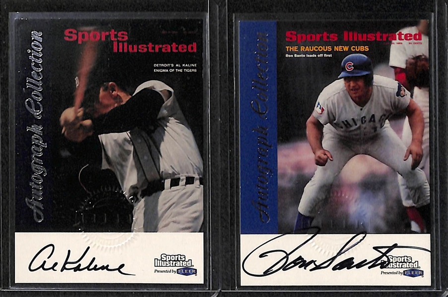 Lot Of 25 1999 Fleer Sports Illustrated Autograph Cards w. Matthews, Banks, Kaline