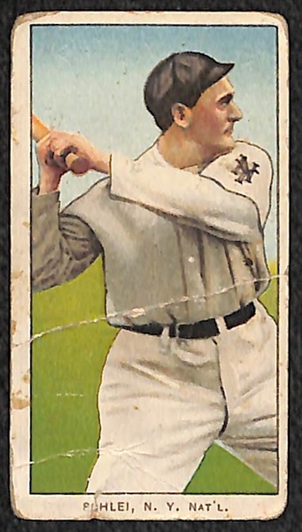 Lot of (3) 1909 T206 Polar Bear Cards - Sweeney, Schlei, Rucker 