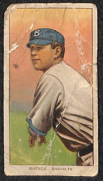 Lot of (3) 1909 T206 Polar Bear Cards - Sweeney, Schlei, Rucker 