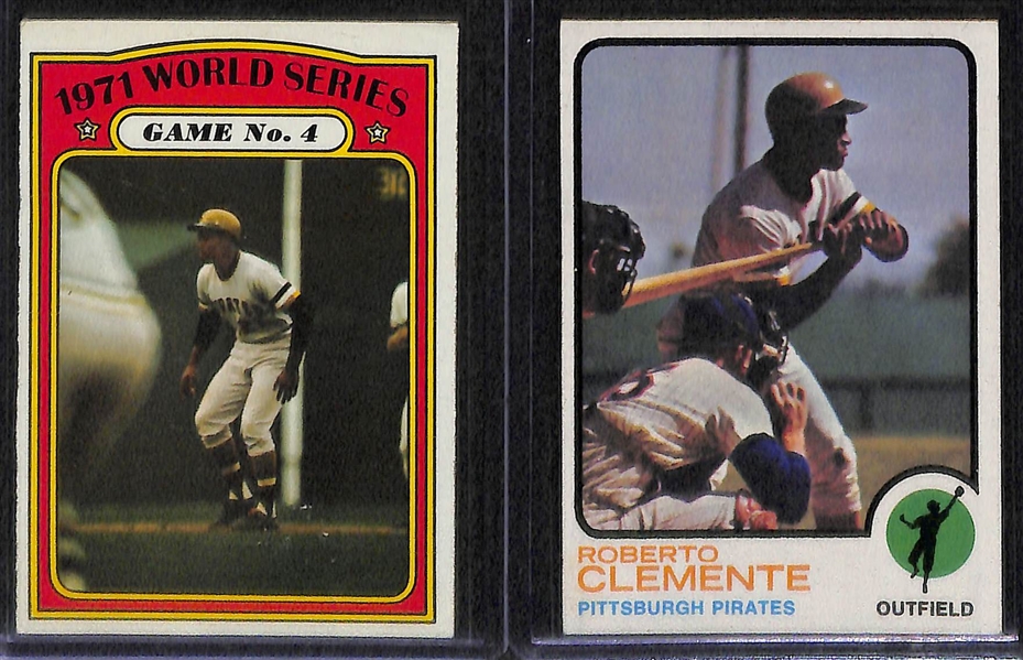 Lot of (5) Vintage Roberto Clemente Cards w/ 1963 Fleer