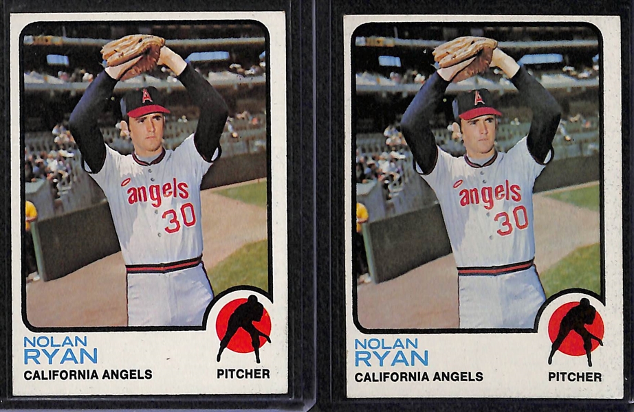 Lot of (5) Vintage Nolan Ryan Cards (1972-1974)