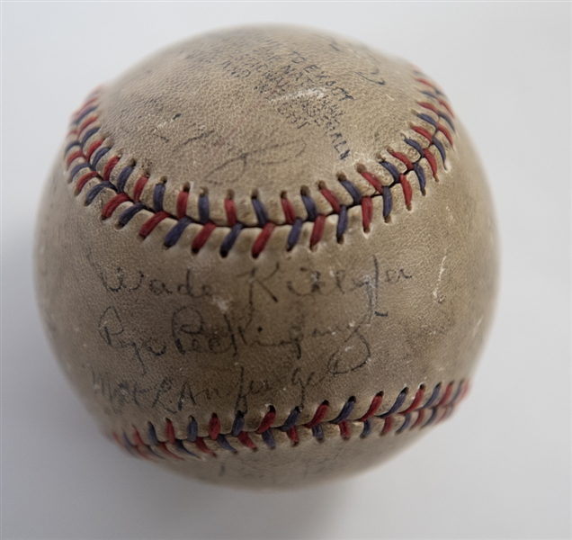 1920s-30s MLB Stars Multi Signed Baseball w. Walter Johnson & Dizzy Dean - PSA/DNA