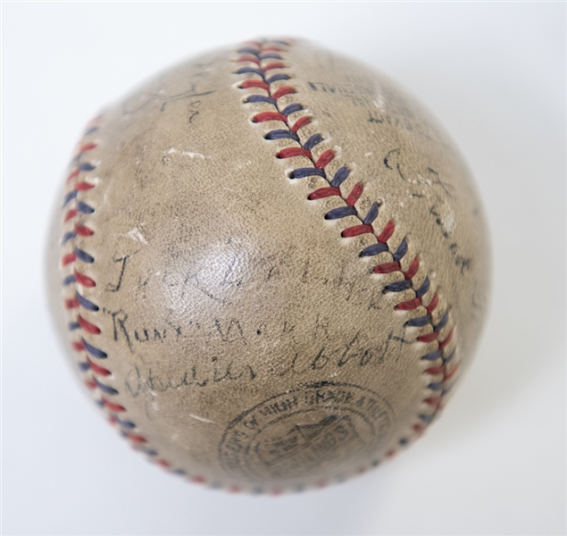 1920s-30s MLB Stars Multi Signed Baseball w. Walter Johnson & Dizzy Dean - PSA/DNA