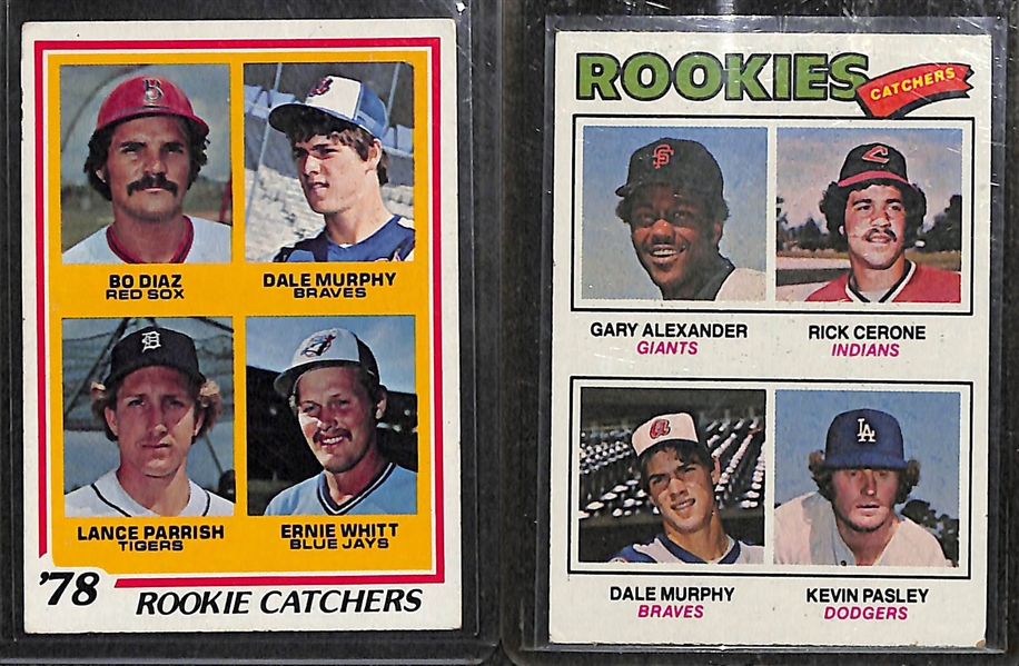Lot of (13) 1970s Baseball Rookie Cards inc. Munson, Gossage, and (2) Winfield