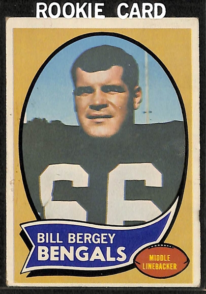 Lot of (8) Football Rookies w/ O.J. Simpson, Bubba Smith, B. Bergey, R. Moss, T. Owens, M. Harrison