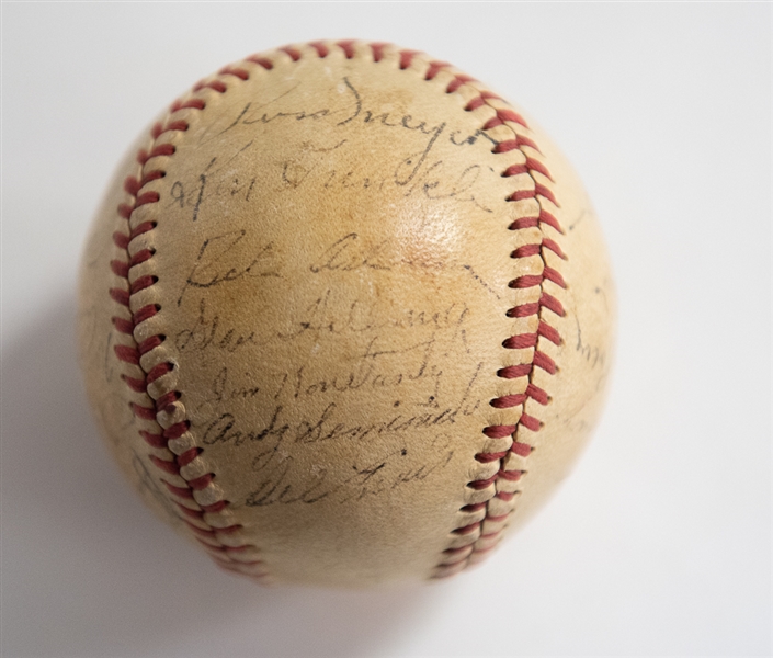 1949 Phillies Team Signed Baseball w. Ashburn