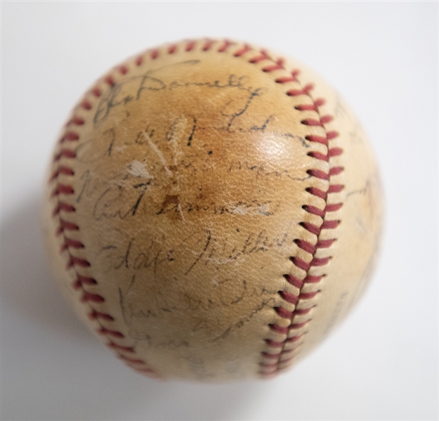 1949 Phillies Team Signed Baseball w. Ashburn