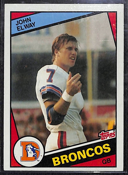 Lot of (2) 1984 John Elway Rookies (Pack Fresh)