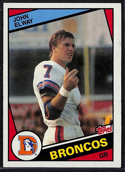 Lot of (2) 1984 John Elway Rookies (Pack Fresh)
