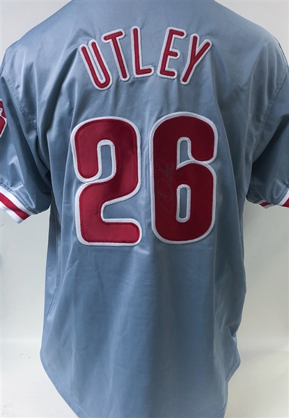 Chase Utley Signed Philadelphia Phillies Jersey - JSA