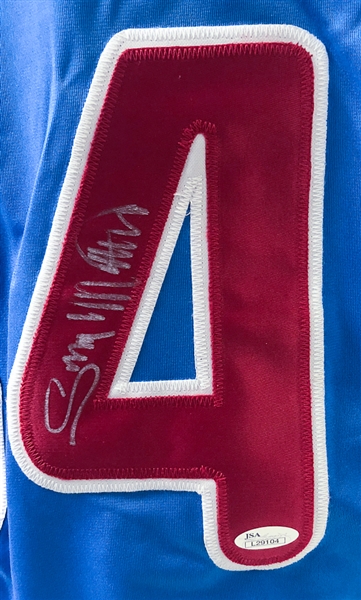 Gary Matthews Signed Philadelphia Phillies Jersey - JSA