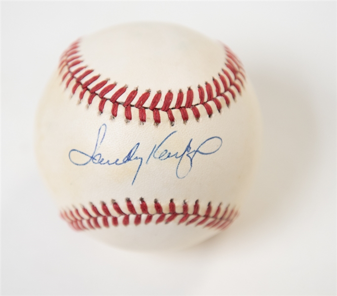 Sandy Koufax Signed National League Baseball - JSA LOA