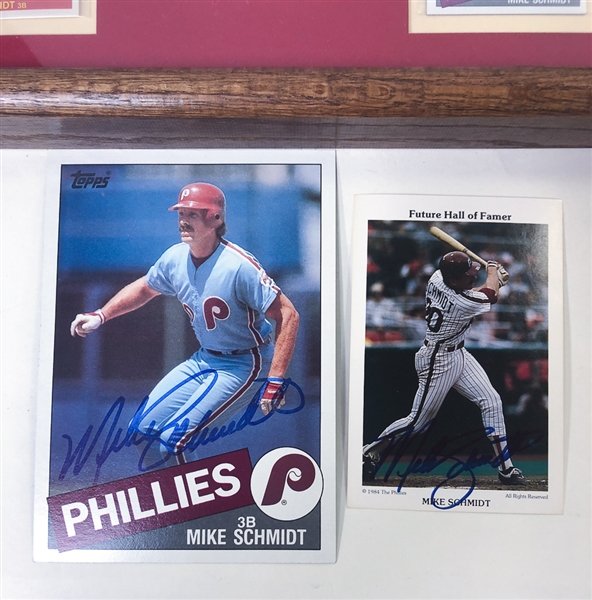 Lot of (5) Mike Schmidt Autographs Inc. (3) First Day Covers
