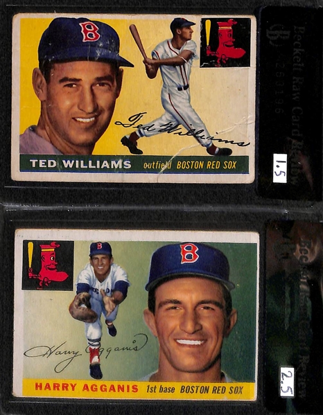 1955 Topps Baseball Near Complete Set w. Hank Aaron BVG 3.5 & Jackie Robinson BVG 3