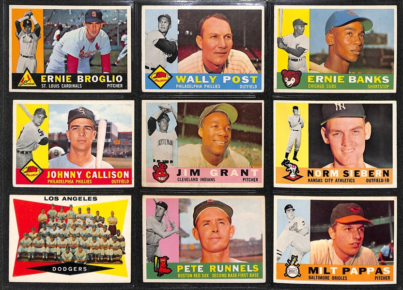 1960 Topps Complete Set w. #160 Mantle/Boyer PSA 6 & #563 Mantle All Star PSA 7