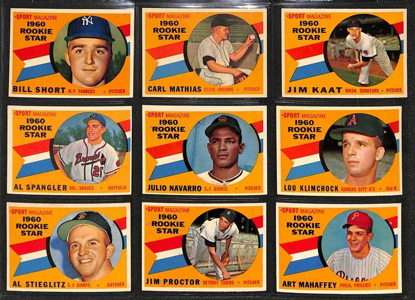 1960 Topps Complete Set w. #160 Mantle/Boyer PSA 6 & #563 Mantle All Star PSA 7