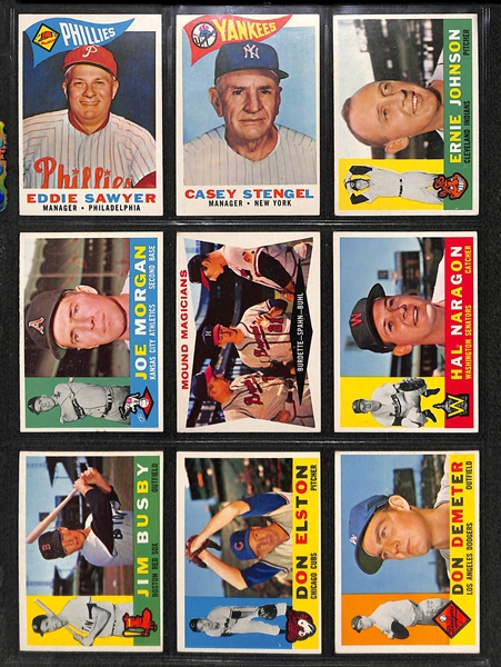 1960 Topps Complete Set w. #160 Mantle/Boyer PSA 6 & #563 Mantle All Star PSA 7