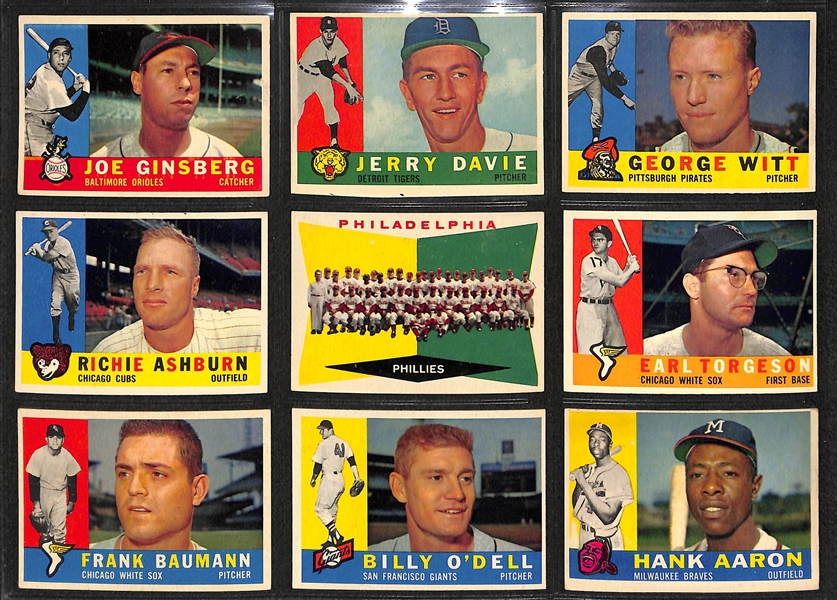 1960 Topps Complete Set w. #160 Mantle/Boyer PSA 6 & #563 Mantle All Star PSA 7