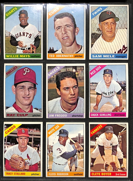 1966 Topps Low Number Baseball Set [Card #1-522] - Mantle, Mays, Aaron, More!