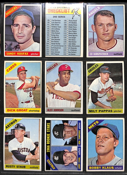 1966 Topps Low Number Baseball Set [Card #1-522] - Mantle, Mays, Aaron, More!