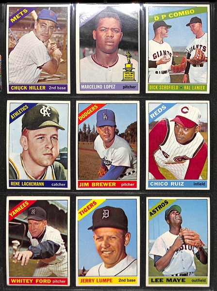 1966 Topps Low Number Baseball Set [Card #1-522] - Mantle, Mays, Aaron, More!