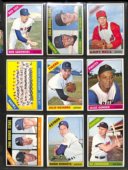 Lot of 33 - 1966 Topps Baseball High Number Cards w. 17 Short Print Cards
