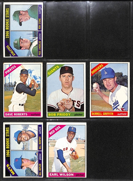 Lot of 33 - 1966 Topps Baseball High Number Cards w. 13 Short Print Cards