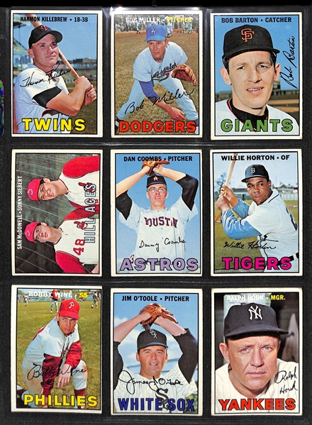 1967 Topps Low Number Baseball Card Set [Cards #1-533]