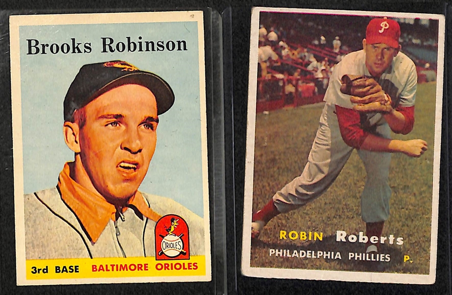 Lot of 12 Baseball Star Cards from 1955 - 1967 w. 1961 Topps Roger Maris