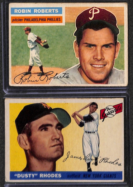 Lot of 12 Baseball Star Cards from 1955 - 1967 w. 1961 Topps Roger Maris