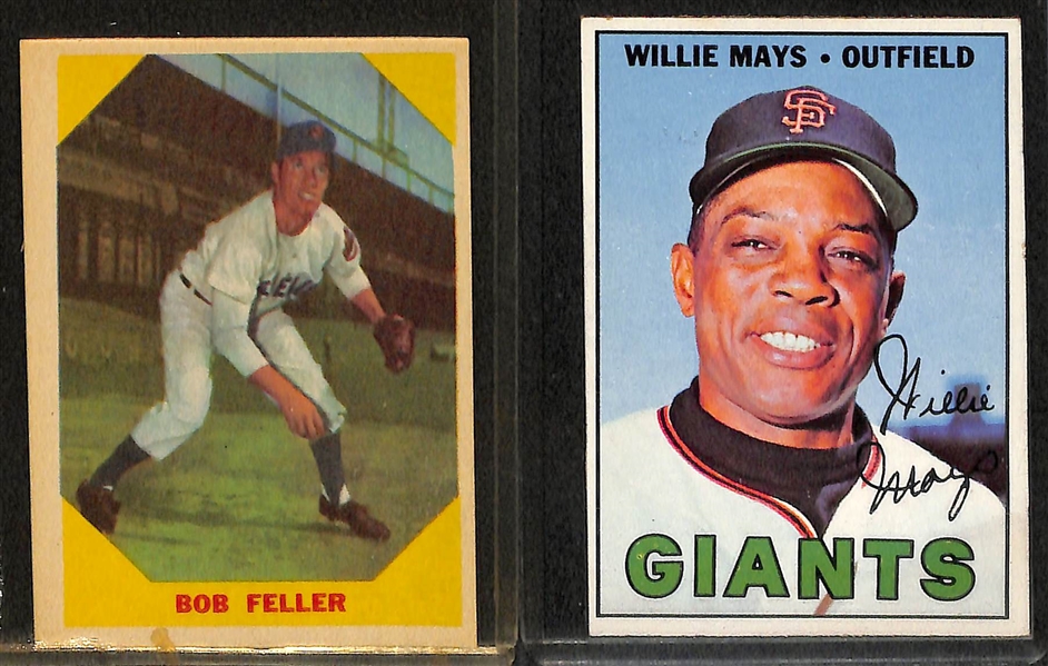 Lot of 12 Baseball Star Cards from 1955 - 1967 w. 1961 Topps Roger Maris