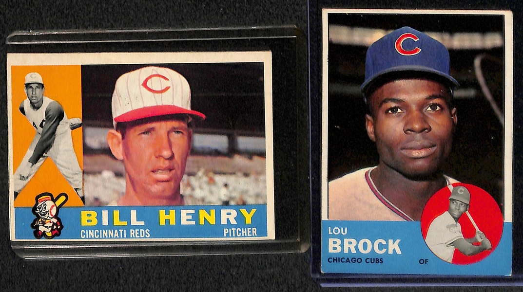 Lot of 12 Topps Star Cards from 1958-1966 w. 1960 Roberto Clemente