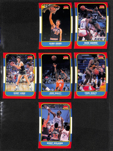 High Grade 1986-87 Fleer Base Card Set (Missing Michael Jordan and Stickers)